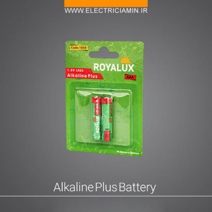 باتری نیم قلمی Plus Alkaline رویالوکس بسته 2 عددی